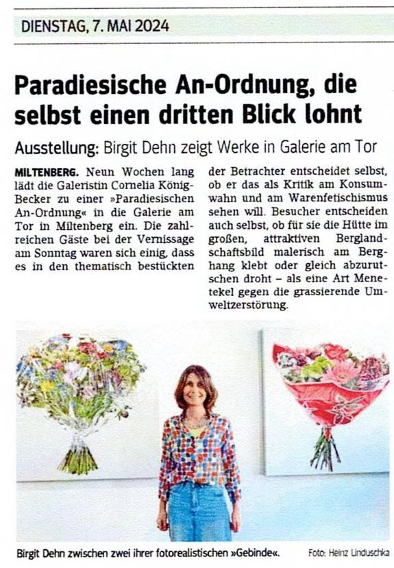 Paradiesische An-Ordnung Presseartikel